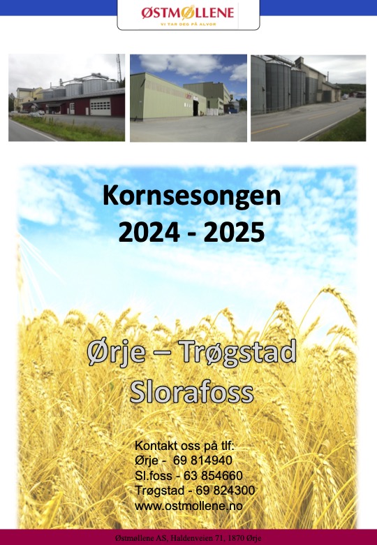 Info Kornsesongen 2024 - 2025